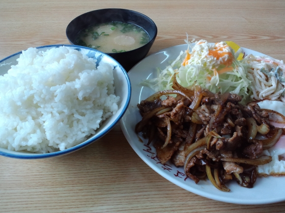 しょうが焼き定食@はちばん食堂