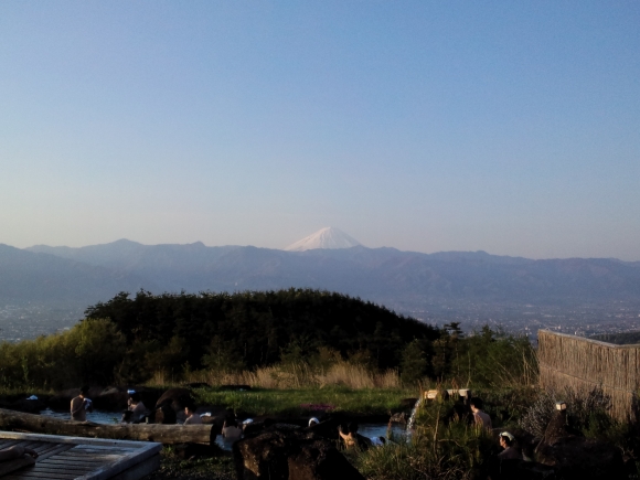 富士山@ほったらかし温泉こっちの湯