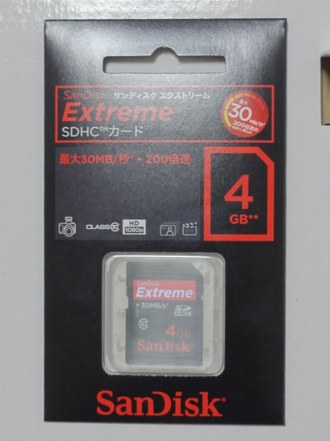 SanDisk Extreme SDHC 4GB